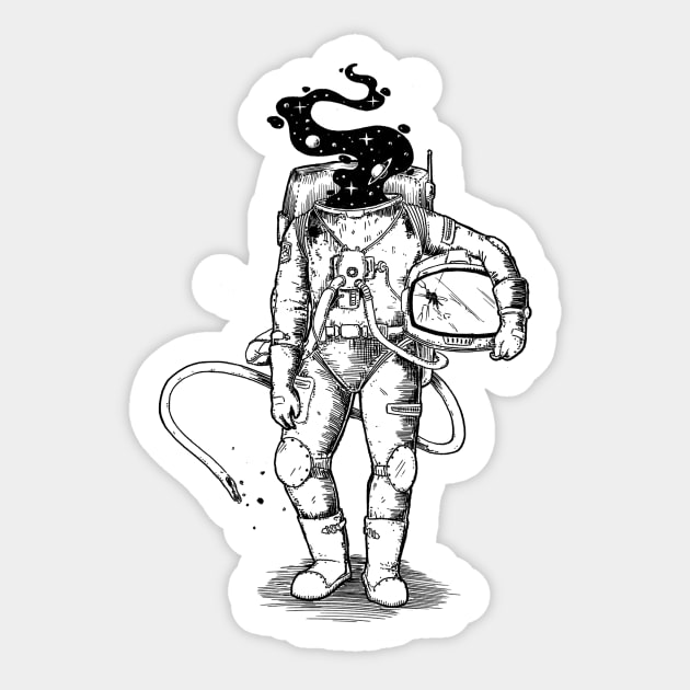 astronaut Sticker by rudoi